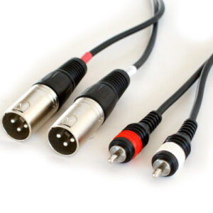Phono to XLR Male