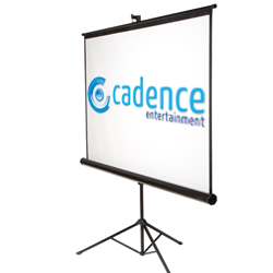 Celexon 8' Tripod Pull Up Projector Screen