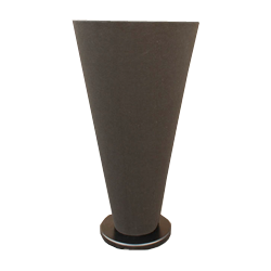 Conical Lectern Black Felt Covered inc. Microphone