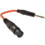 1/4" Jack to XLR (female) Orange Patch Lead