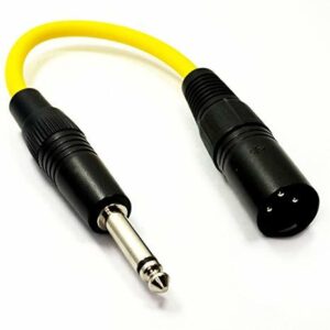 1/4" Jack to XLR (Male) Yellow